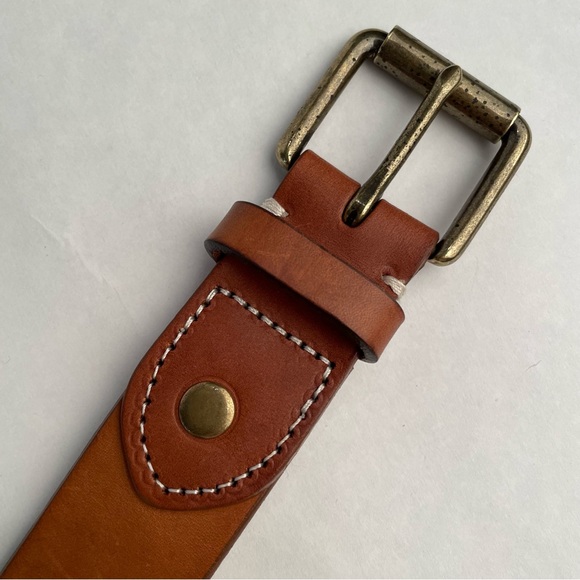 J Crew Genuine Italian Leather Belt Size 32 - Picture 5 of 5